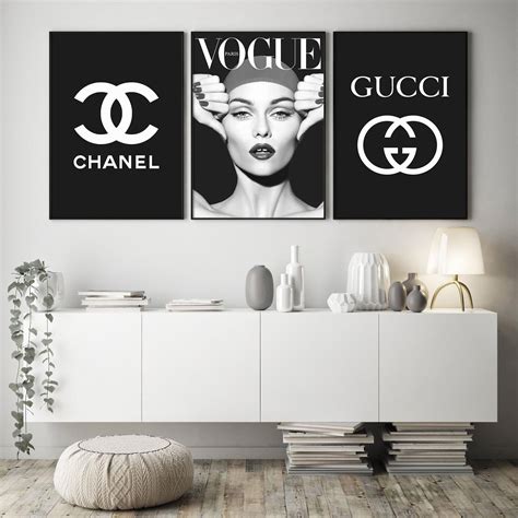 chanel paintings for bedroom.